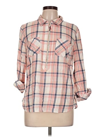 Tommy Hilfiger 3/4 Sleeve Button-Down Shirt (view 1)