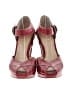 FRYE 100% Leather Red Heels Size 8 1/2 - photo 2