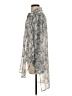 Ro & De 100% Polyester Animal Print Gray Silver Long Sleeve Blouse Size XS - photo 5