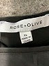 Rose + Olive Black 3/4 Sleeve Blouse Size XL - photo 7