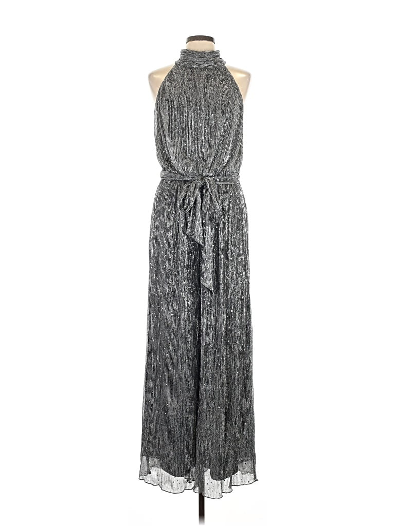 Pre-owned Eliza J Jumpsuit In Silver