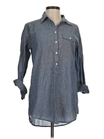 J.Crew Factory Store 3/4 Sleeve Button-Down Shirt (view 1)
