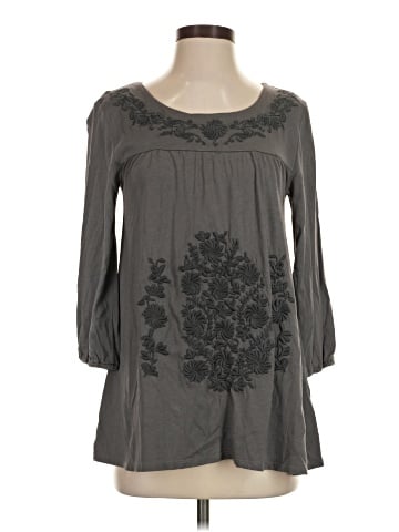 Garnet Hill 3/4 Sleeve Blouse (view 1)