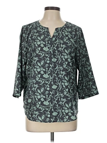 Christopher & Banks 3/4 Sleeve T-Shirt (view 1)