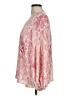 CAbi 100% Polyester Animal Print Snake Print Ivory Pink Long Sleeve Blouse Size M - photo 5