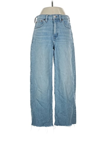 Madewell The Perfect Vintage Wide-Leg Crop Jean in Altoona Wash: Raw-Hem Edition (view 1)