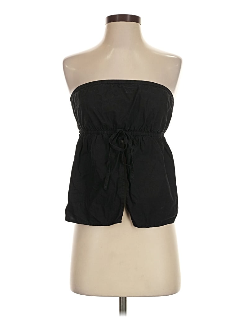 Pre-owned Rhythm Tube Top Black Strapless Neckline Tops