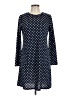 Monteau Polka Dots Blue Casual Dress Size L (estimated) - photo 1
