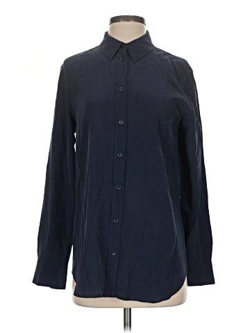 Equipment Long Sleeve Silk Top (view 1)