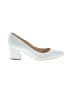 Nine West White Heels Size 9 1/2 - photo 1
