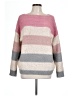Tribal Jeans Color Block Pink Pullover Sweater Size L - photo 1