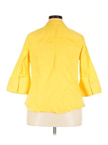 Lane Bryant 3/4 Sleeve Button-Down Shirt (view 2)