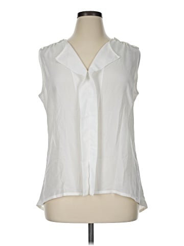 Rose + Olive Sleeveless Blouse (view 1)
