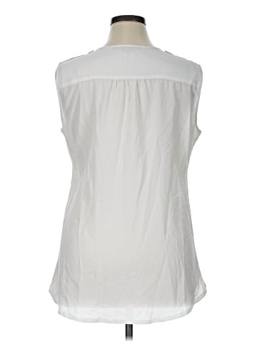 Rose + Olive Sleeveless Blouse (view 2)