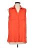 Fun2Fun 100% Polyester Orange Sleeveless Blouse Size L - photo 1