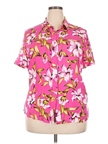 Basic Editions Short Sleeve Blouse (view 1)