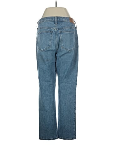 Madewell The Mid-Rise Perfect Vintage Jean in Ainsdale Wash: Knee-Rip Edition (view 2)