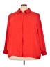 George 100% Polyester Polka Dots Red 3/4 Sleeve Blouse Size 3X - photo 1