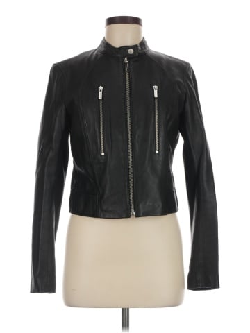 MICHAEL Michael Kors Leather Jacket (view 1)