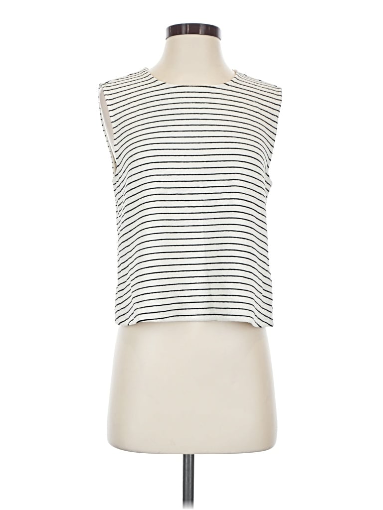 Pre-owned Vici Sleeveless Top Ivory Boatneck Tops
