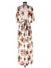 rue21 100% Polyester Tan Ivory Casual Dress Size M - photo 2
