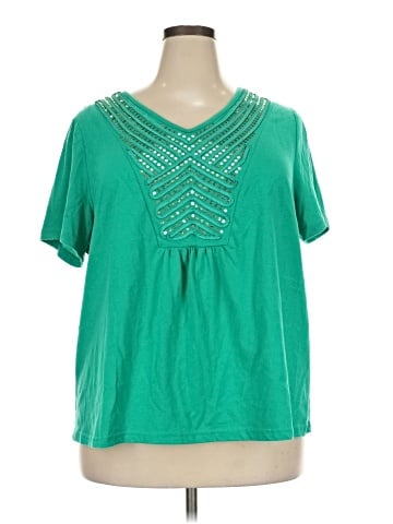 Denim 24/7 Short Sleeve Blouse (view 1)