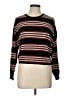 Theory Stripes Black Pullover Sweater Size L - photo 1