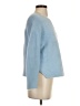 Michelle Mason 100% Nylon Solid Blue Pullover Sweater Size P (petite) - photo 4