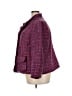 Talbots 100% Polyester Tweed Red Purple Blazer Size 22 - photo 5