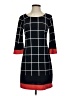 En Focus Studio Argyle Black Casual Dress Size 4 - photo 1