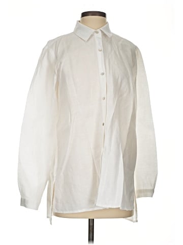 Eileen Fisher Long Sleeve Button-Down Shirt (view 1)