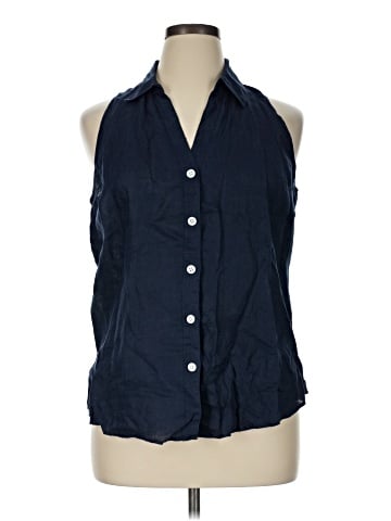 INC International Concepts Sleeveless Button-Down Shirt (view 1)