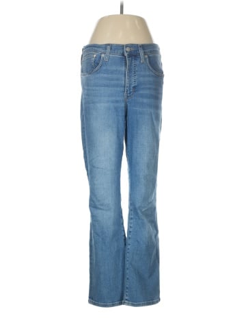Madewell Kick Out Crop Jeans in Mather Wash (view 1)