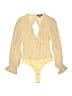 Missguided 100% Polyester Yellow Long Sleeve Blouse Size 6 - photo 1