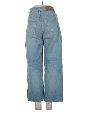 Madewell The Petite Perfect Vintage Wide-Leg Crop Jean in Hallstead Wash (view 2)