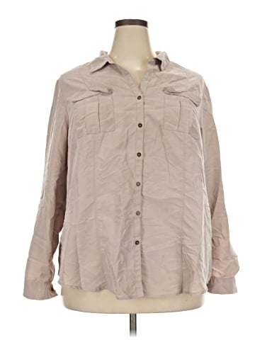 Roz & Ali Long Sleeve Button-Down Shirt (view 1)