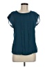 Boden 100% Polyester Teal Short Sleeve Blouse Size 8 - photo 1