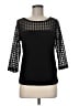 Venus 100% Polyester Black 3/4 Sleeve Top Size 6 - photo 1