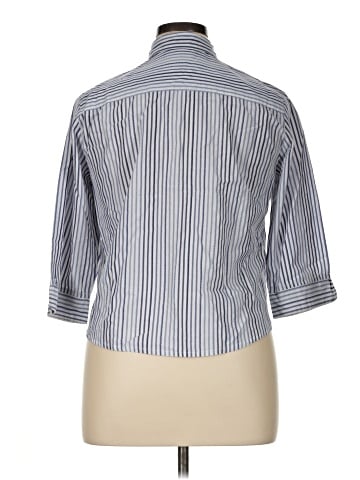 Alfred Dunner 3/4 Sleeve Button-Down Shirt (view 2)