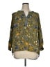DR2 100% Polyester Green 3/4 Sleeve Blouse Size XL - photo 1