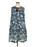 DR2 100% Polyester Paisley Blue Casual Dress Size 2X - photo 1