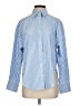 Express Stripes Blue Long Sleeve Button-Down Shirt Size XS - photo 1