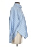 Express Stripes Blue Long Sleeve Button-Down Shirt Size XS - photo 4