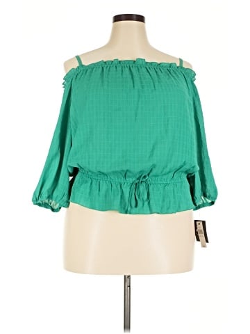 By & By 3/4 Sleeve Blouse (view 1)