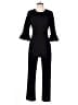 Black Halo Solid Black Jumpsuit Size 6 - photo 1