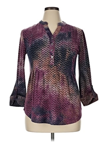 Roz & Ali 3/4 Sleeve Blouse (view 1)