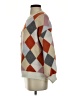 JOA Argyle Orange Pullover Sweater Size XS - photo 5