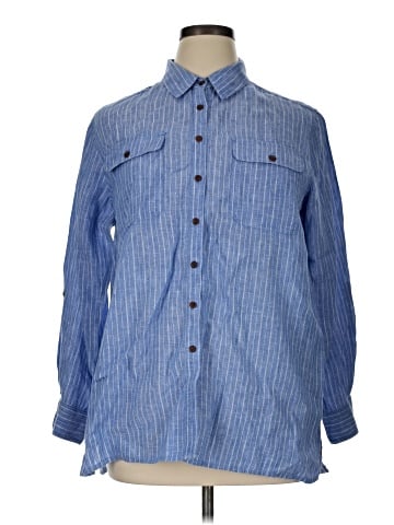 Lands' End Long Sleeve Button-Down Shirt (view 1)