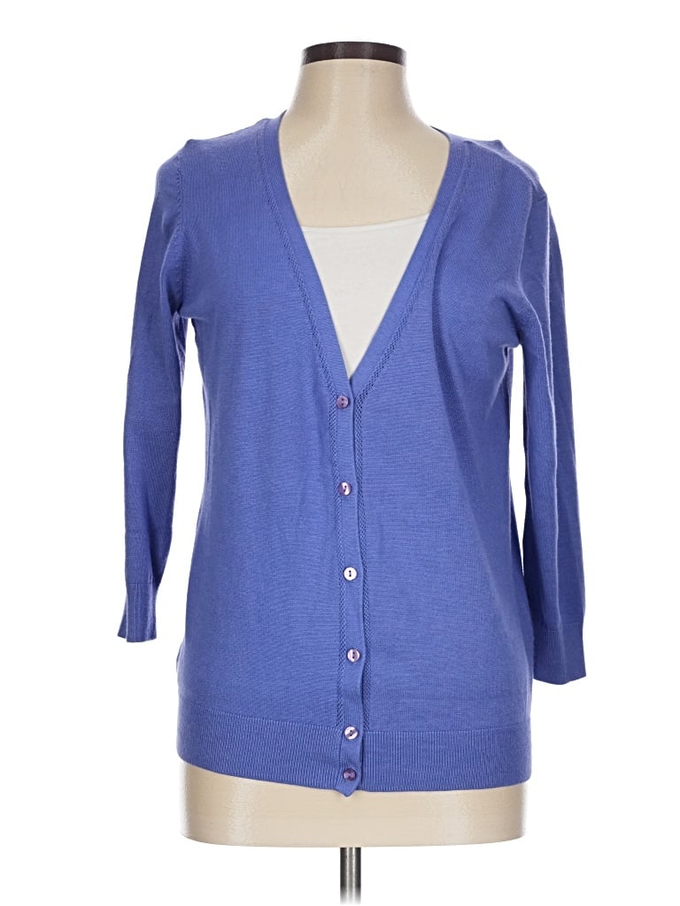 Pre-owned Covington Cardigan Sweater In Blue