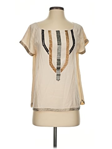 Madison Marcus Short Sleeve Silk Top (view 1)